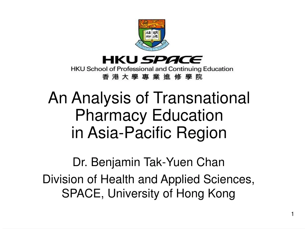 an analysis of transnational pharmacy education in asia pacific region n.
