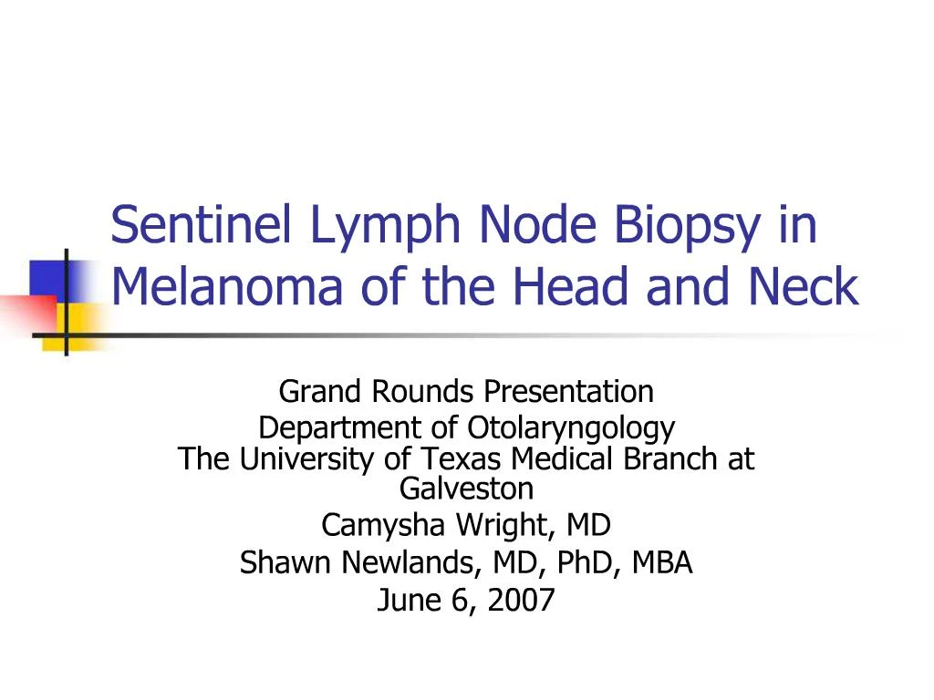 sentinel lymph node biopsy melanoma technique