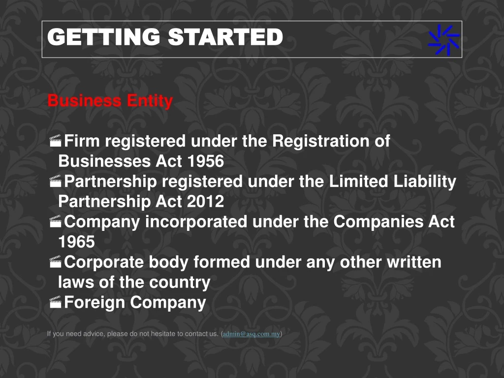 business entity firm registered under n.