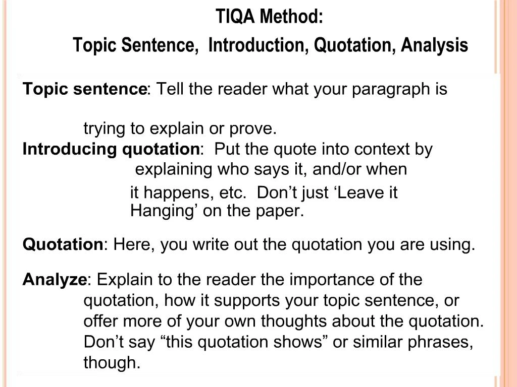 how to use a quote in an introduction paragraph