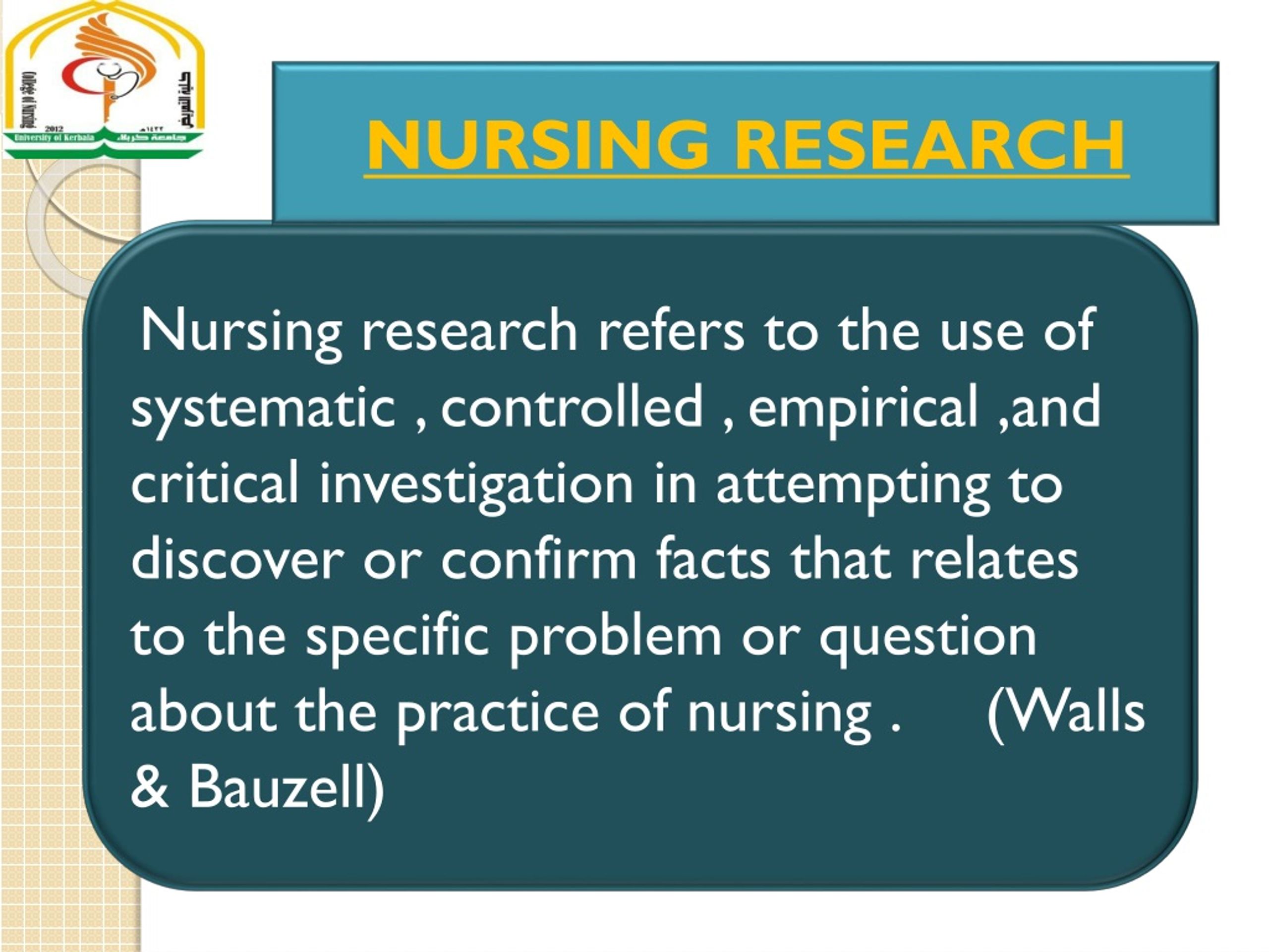 literature review in nursing research ppt