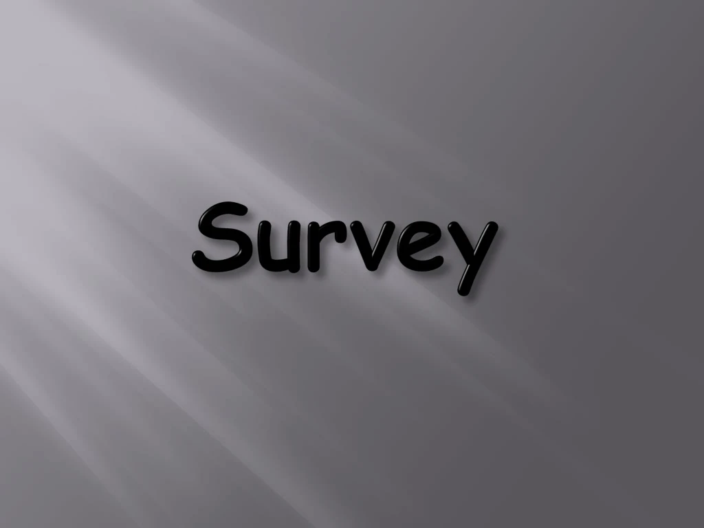 survey n.