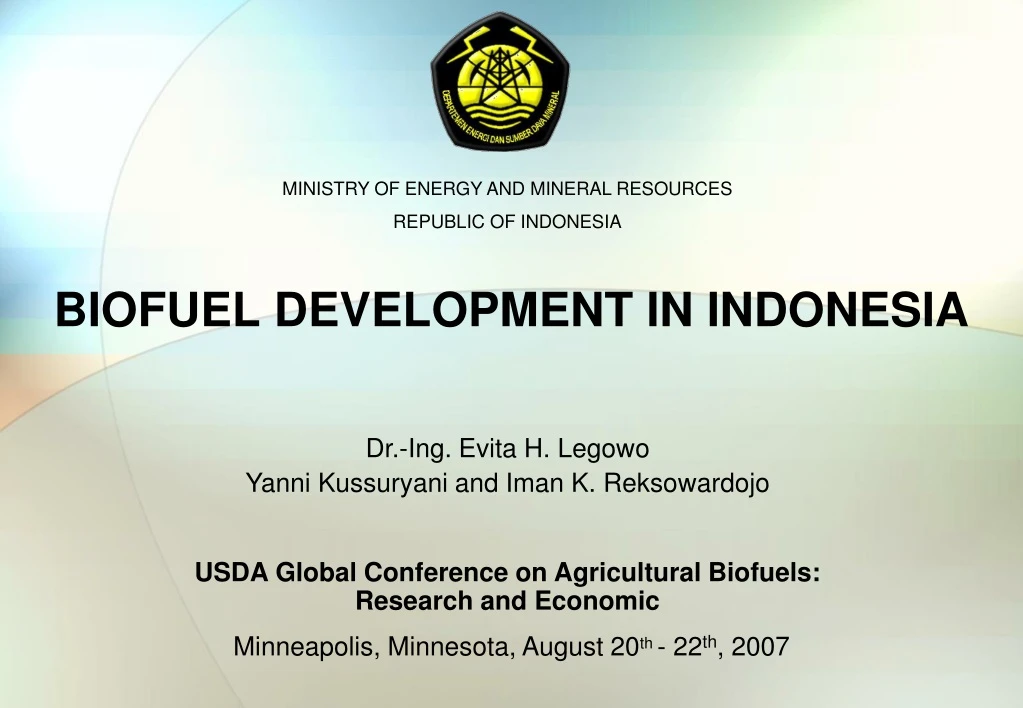 biofuel development in indonesia n.