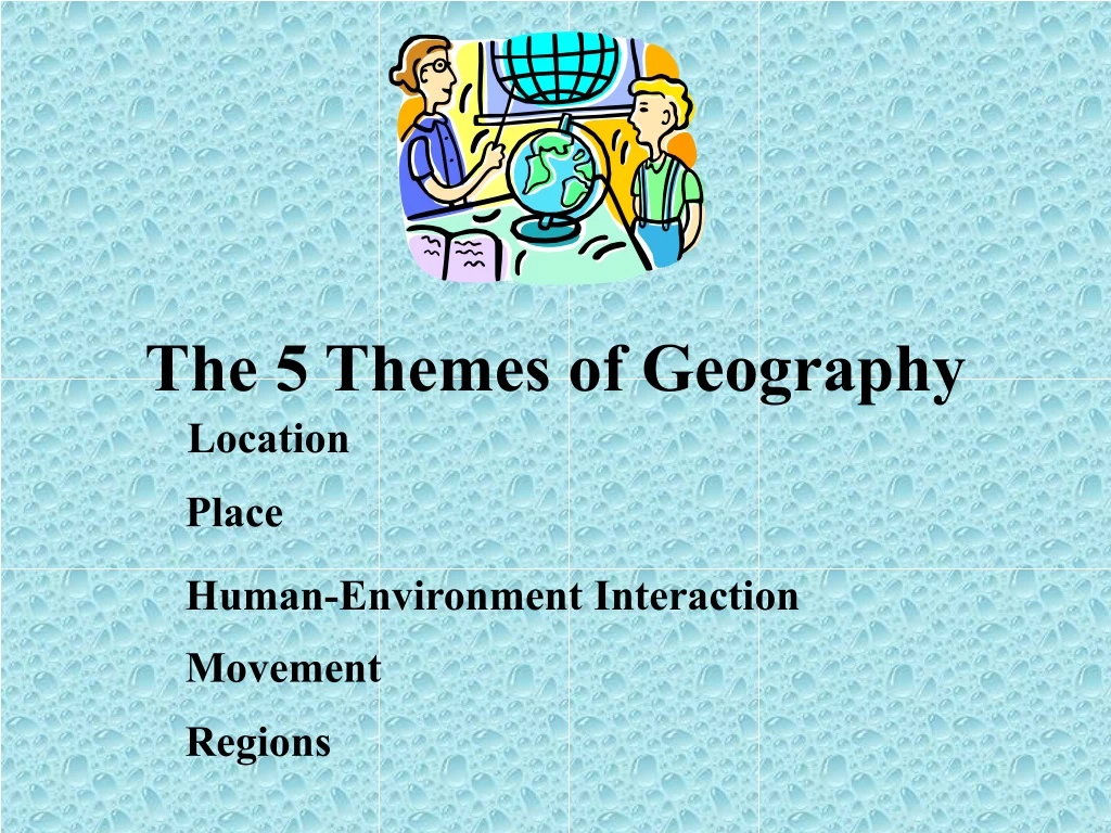 5 Themes Of Geography Concept Map Image - Map