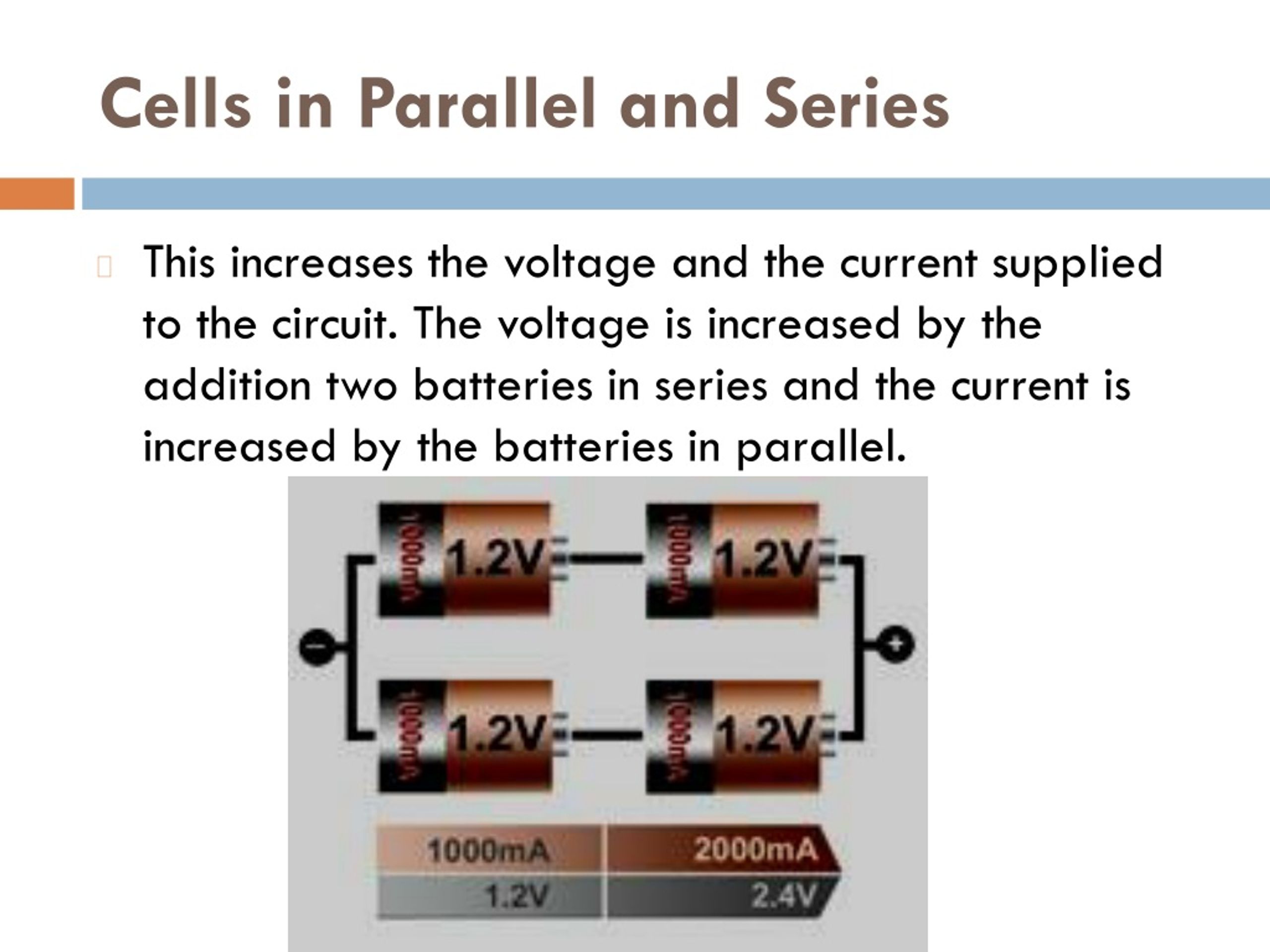 cells in series and parallel experiment conclusion