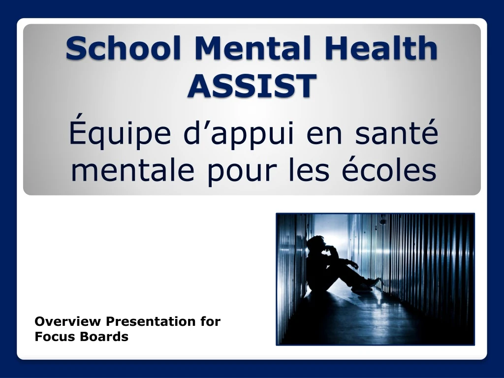 school mental health assist n.