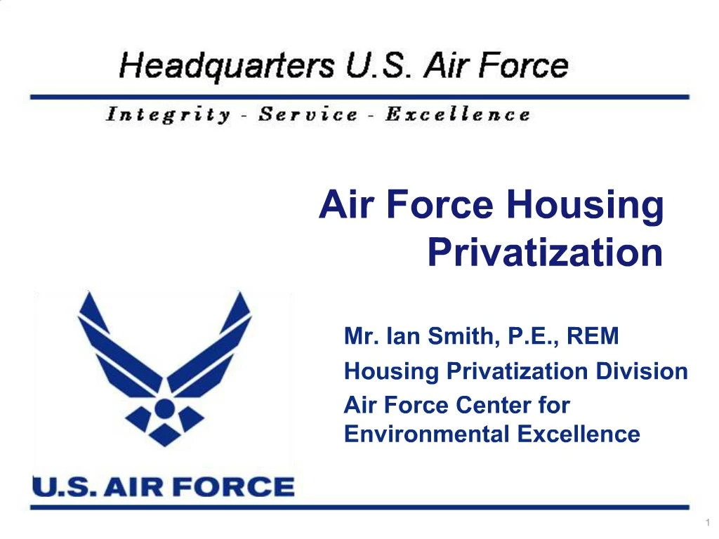 PPT Air Force Housing Privatization PowerPoint Presentation, free