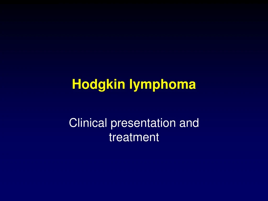 hodgkin lymphoma n.