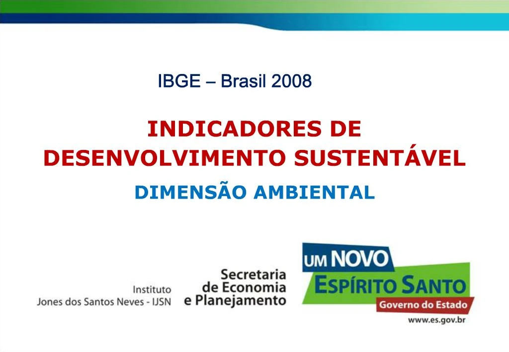 PPT - INDICADORES DE DESENVOLVIMENTO SUSTENT VEL PowerPoint ...