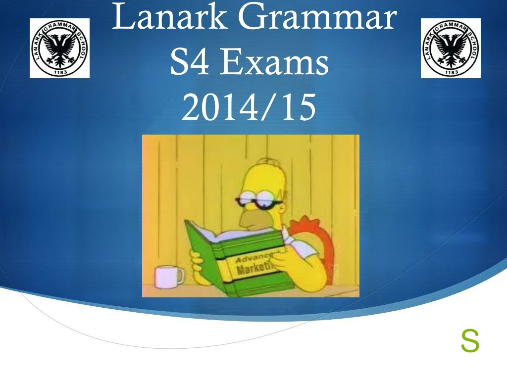 lanark grammar s4 exams 2014 15 n.