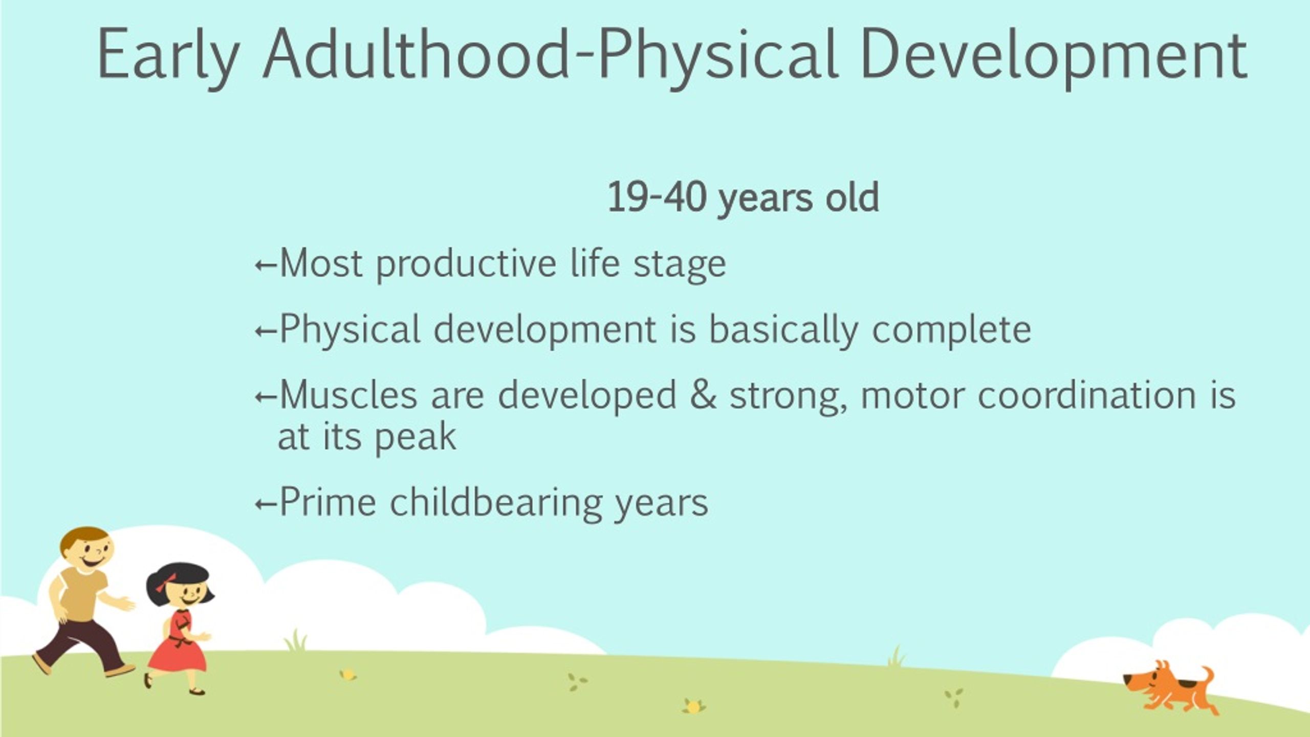 early adulthood stage of development