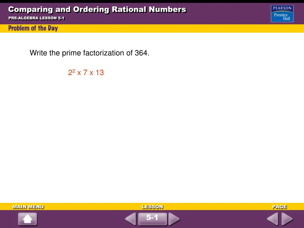 PPT - Comparing and Ordering Rational Numbers PowerPoint Presentation ...