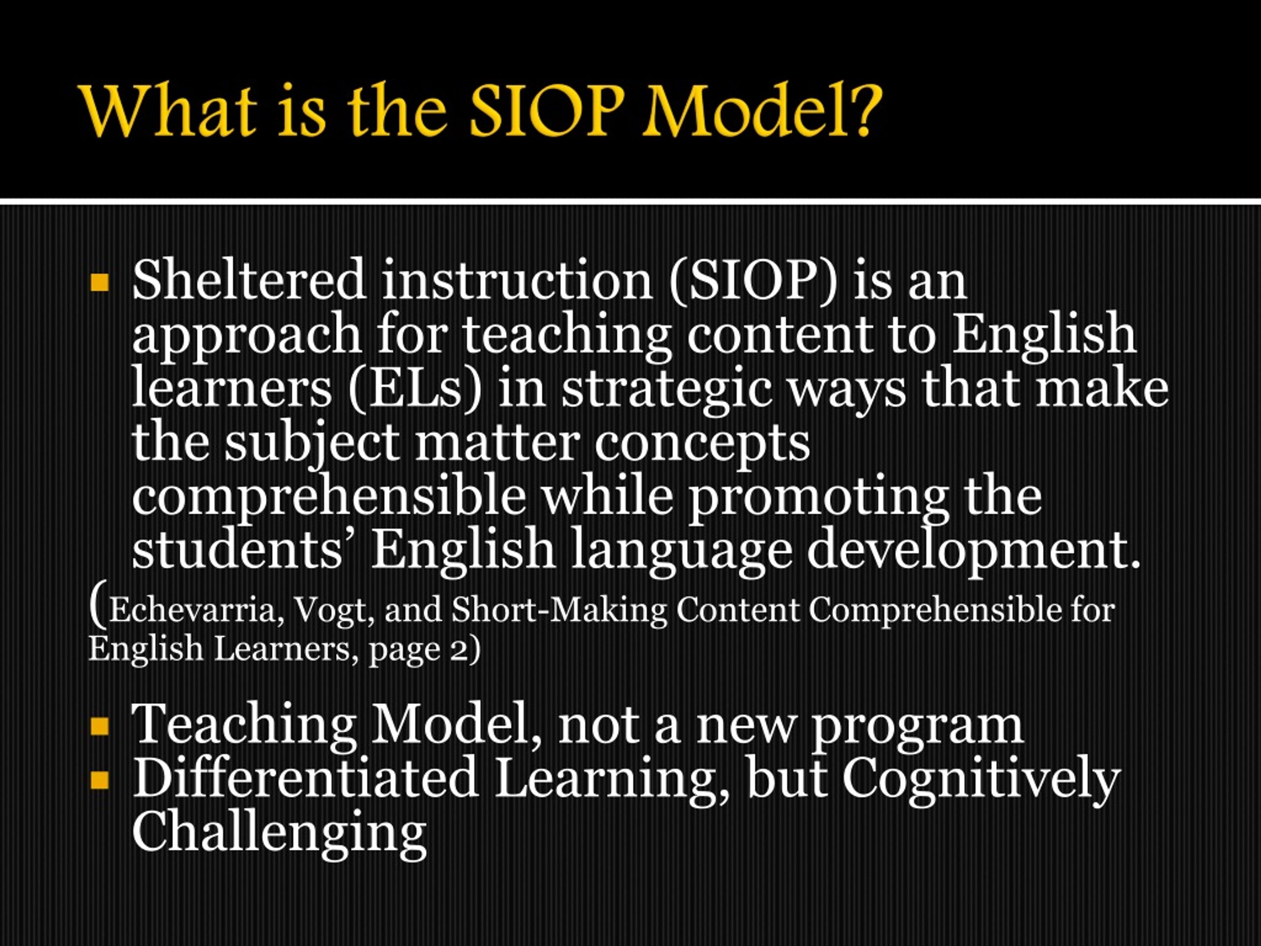 siop model powerpoint presentation