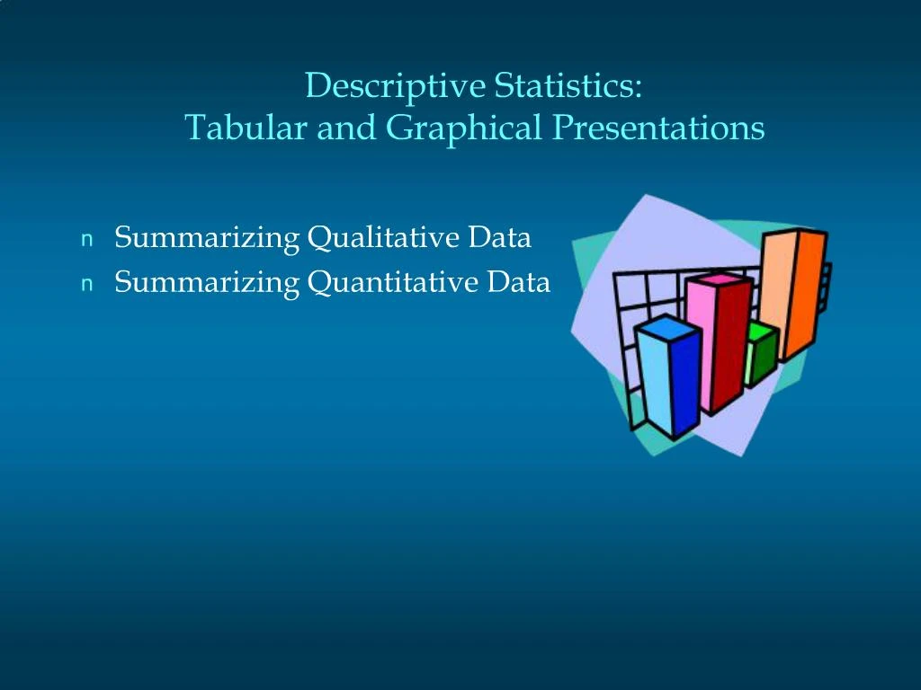 professional development presentation descriptive statistics