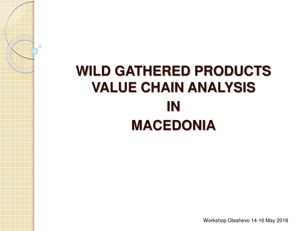 wild gathered products value chain analysis in macedonia n.