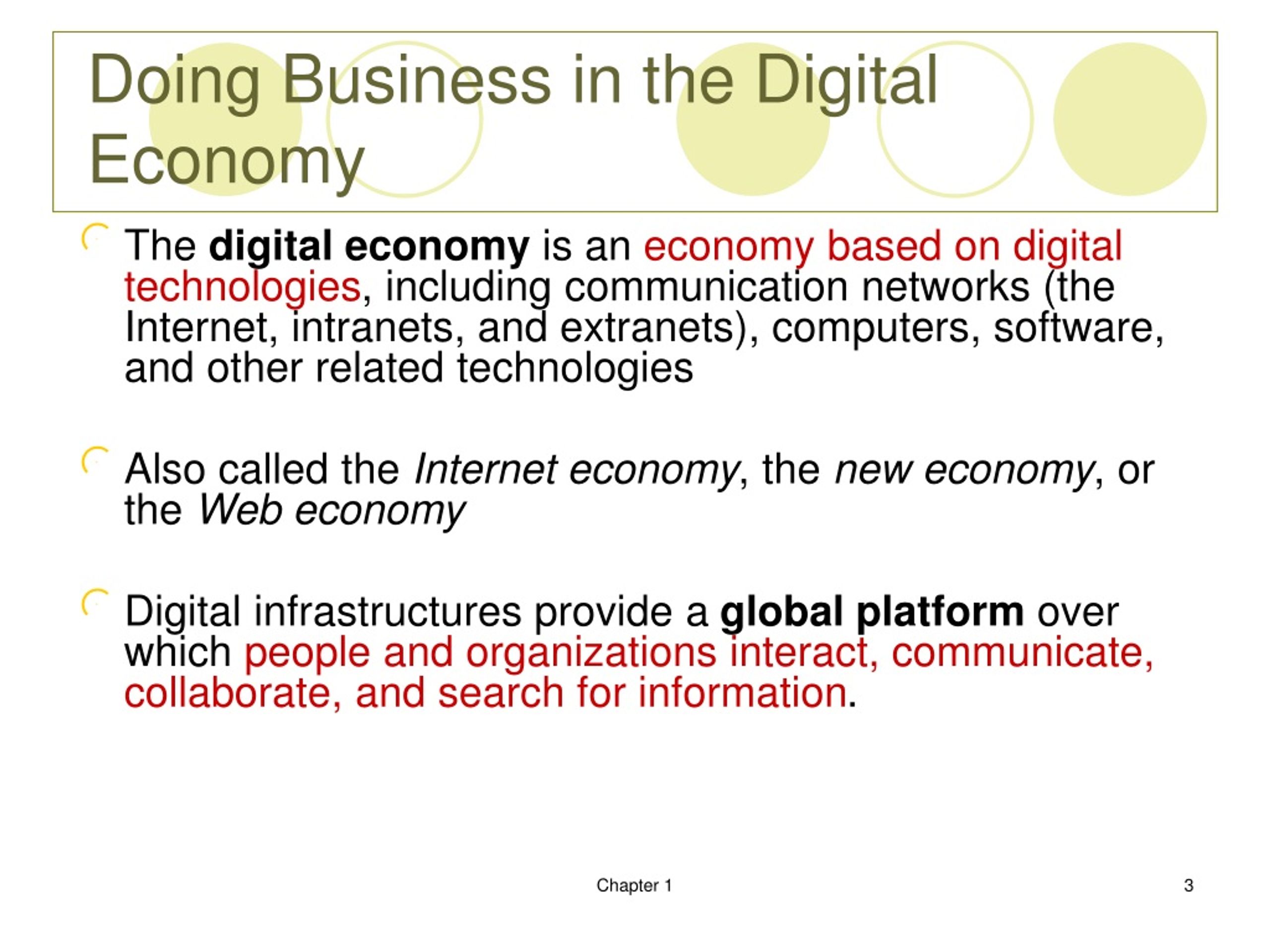 presentation on digital economy