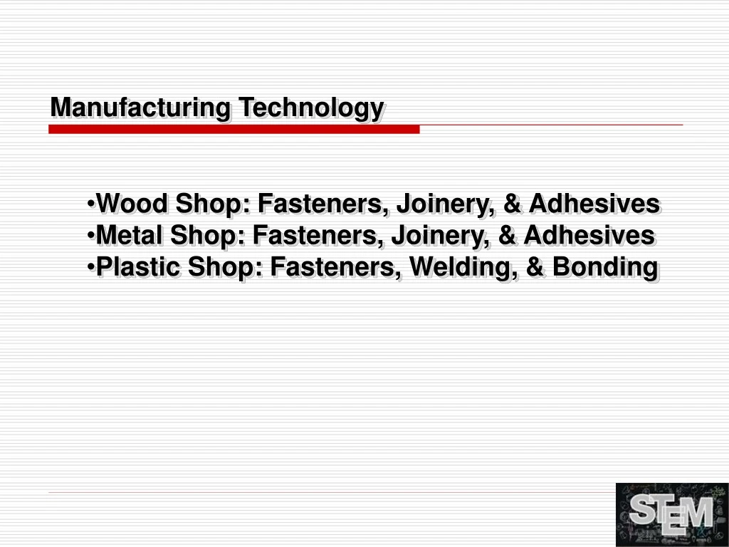 manufacturing technology n.