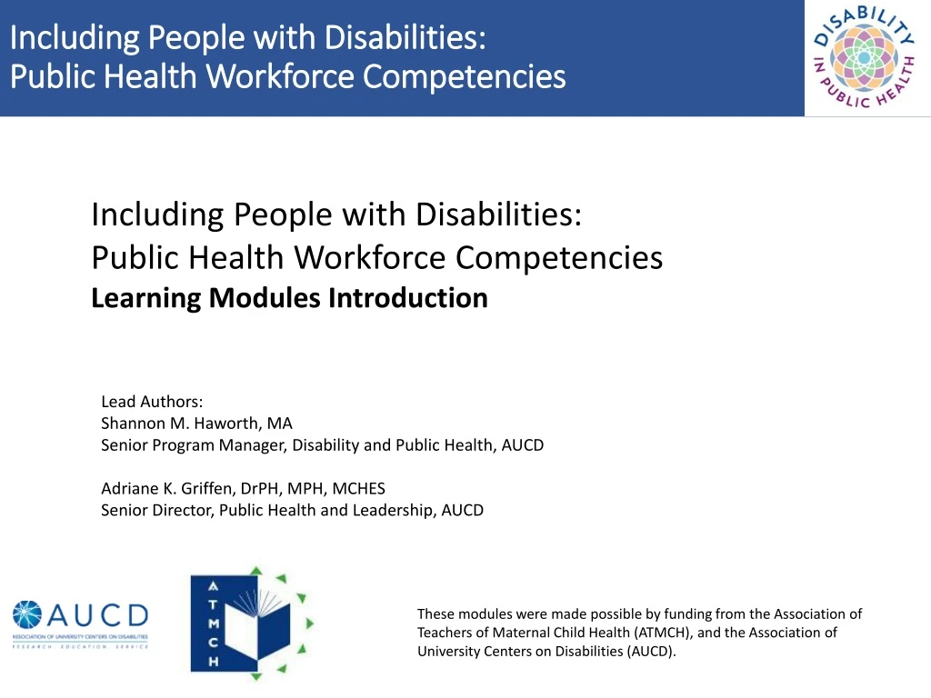including people with disabilities public health workforce competencies n.