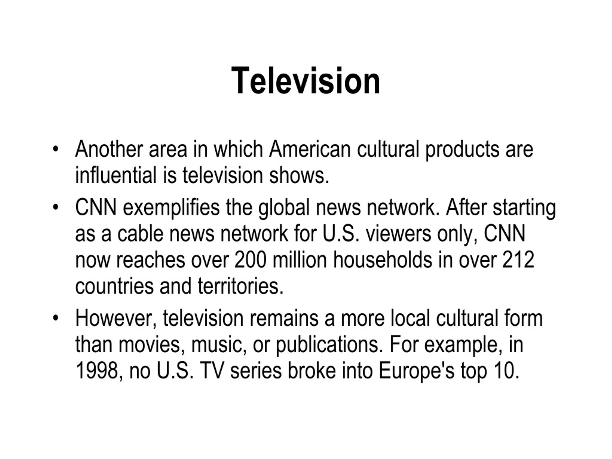 PPT - The Spread of American Pop Culture PowerPoint ...