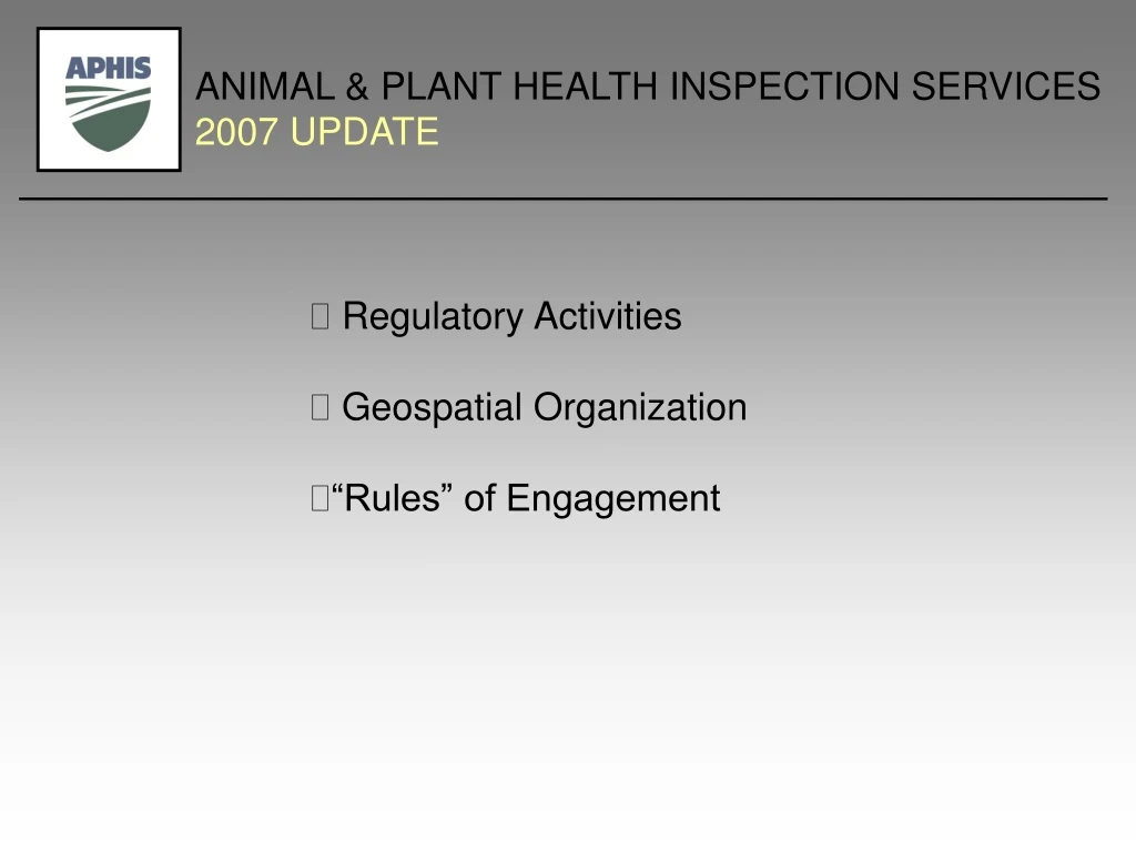 ppt-animal-plant-health-inspection-services-2007-update-powerpoint