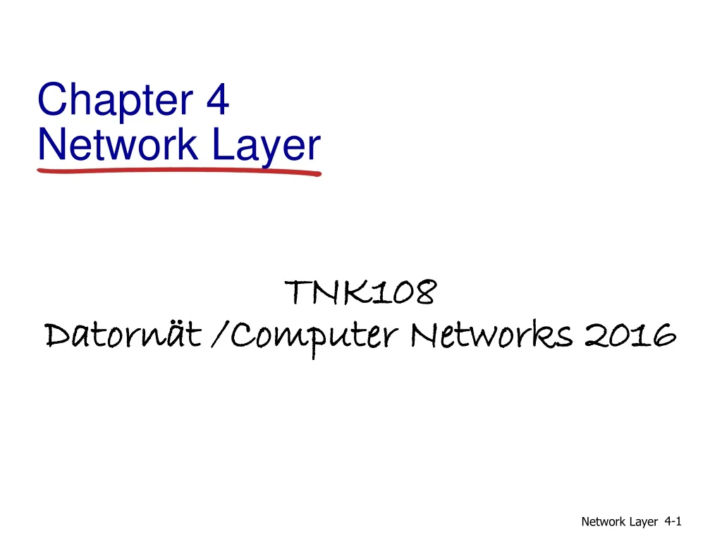 PPT - Chapter 4 Network Layer PowerPoint Presentation, Free Download ...