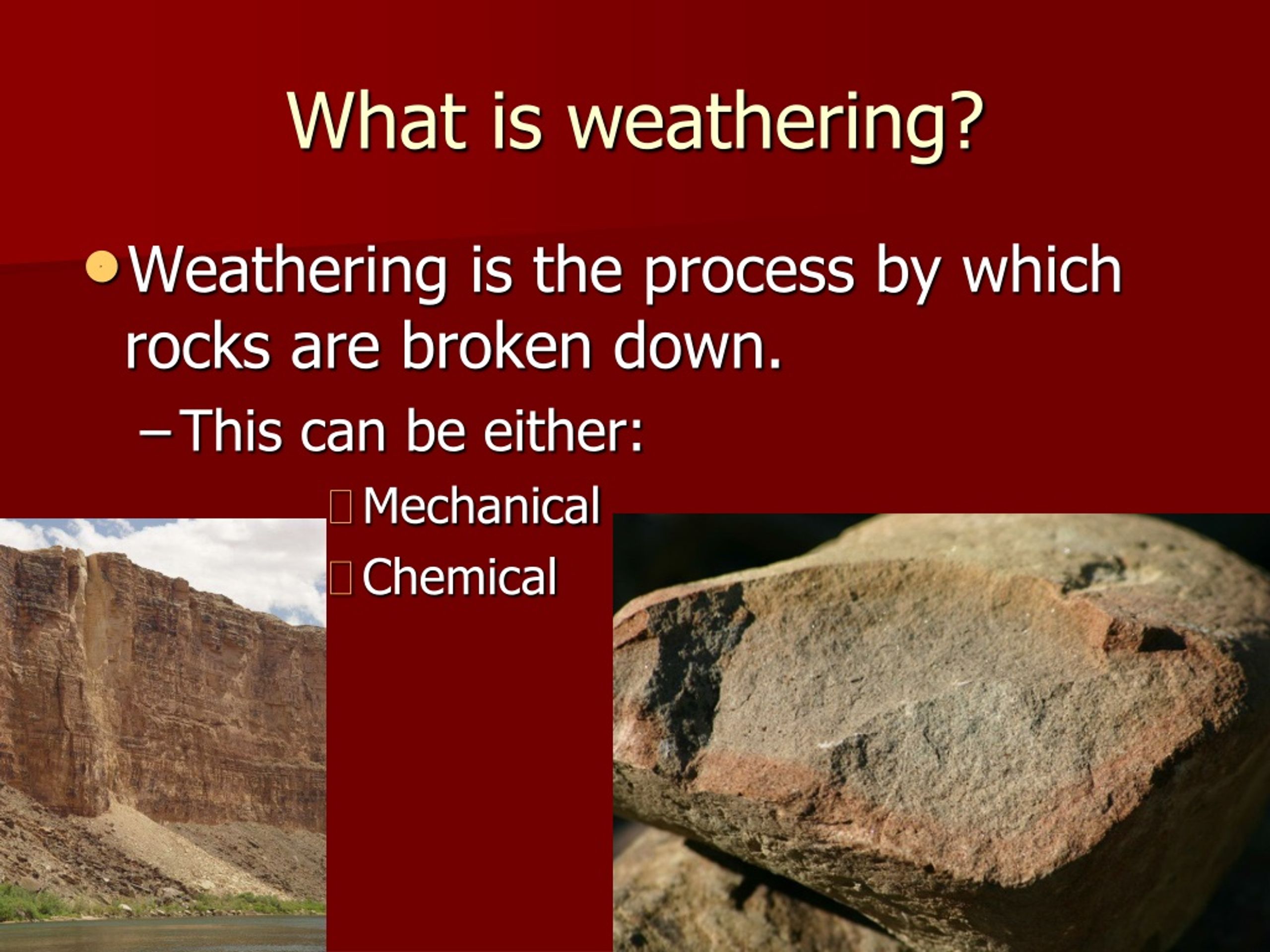 what is weathering hypothesis