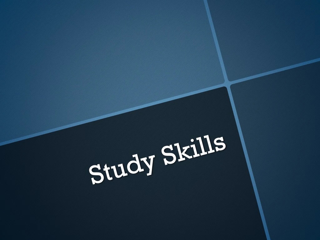 PPT - Study Skills PowerPoint Presentation, Free Download - ID:412595