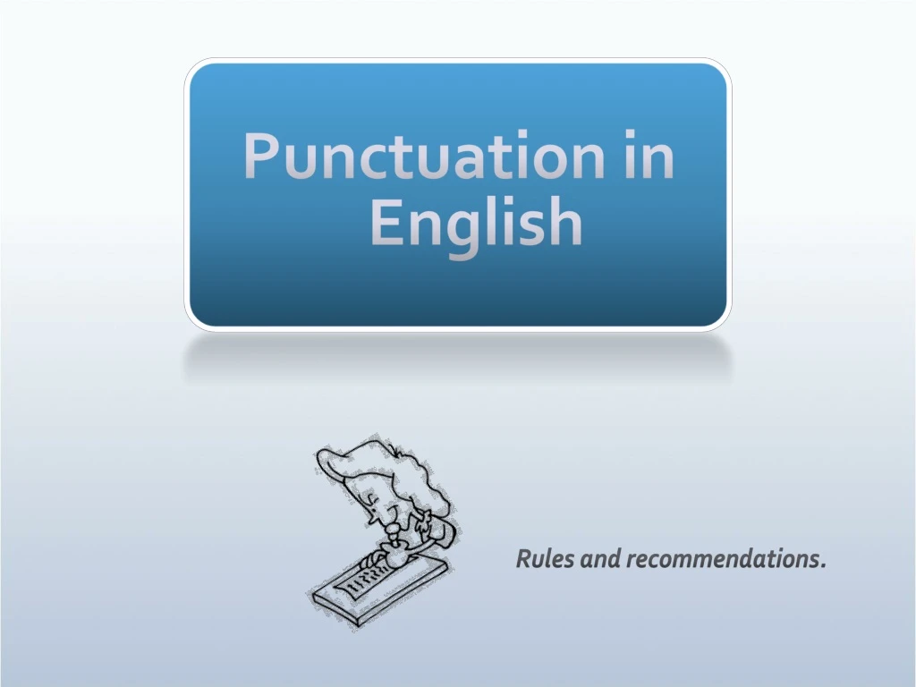 punctuation in english n.