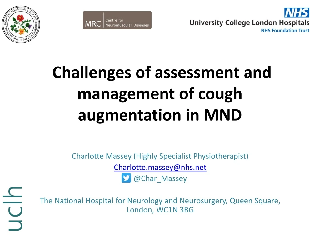 challenges of assessment and management of cough augmentation in mnd n.