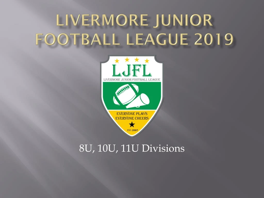 livermore junior football league 2019 n.