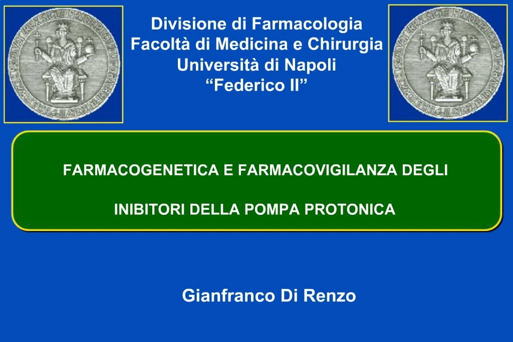 PPT - Divisione di Farmacologia Facolt di Medicina e Chirurgia