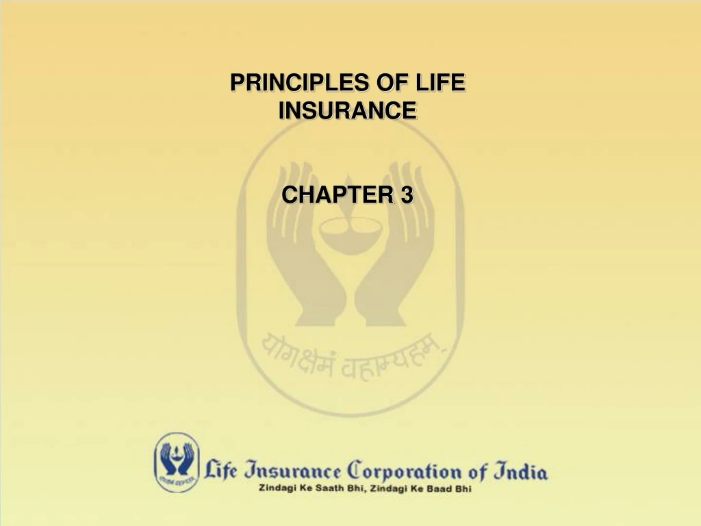 principles of life insurance chapter 3 n.