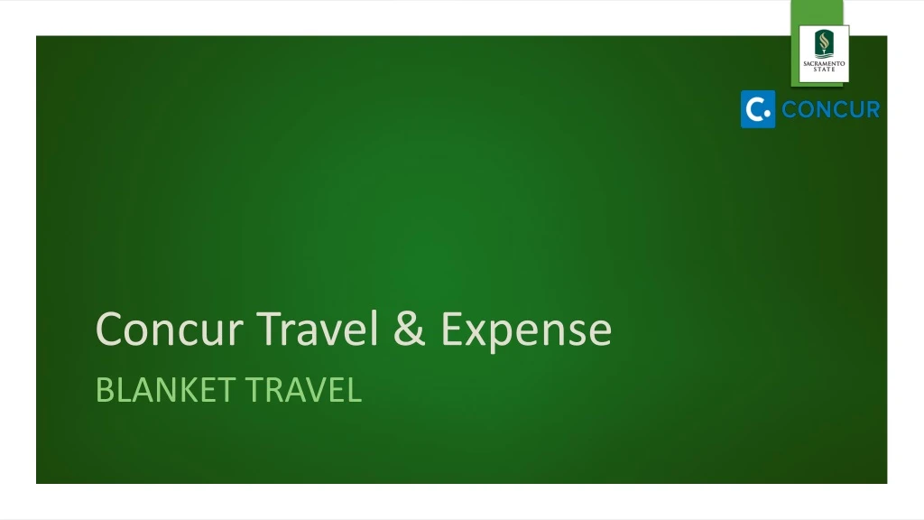 concur travel expense n.
