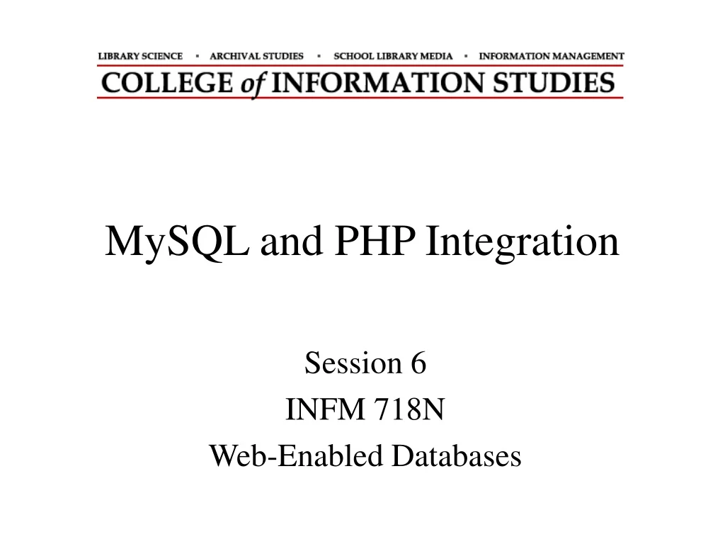 mysql and php integration n.