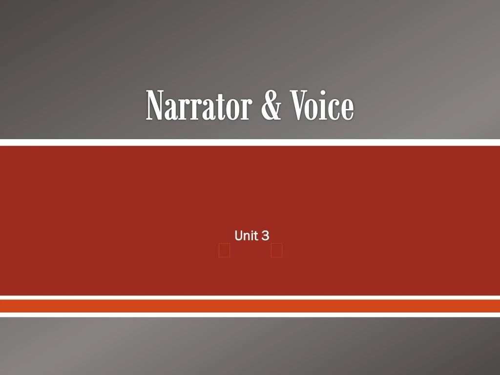 narrator voice n.