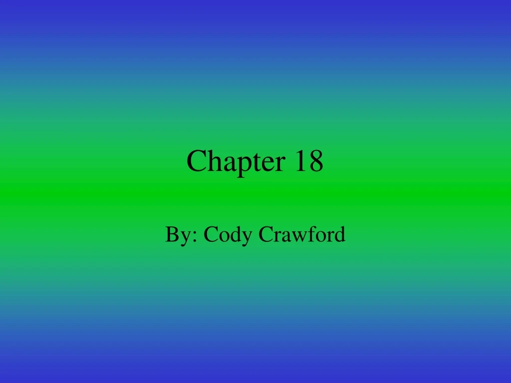 PPT - Chapter 18 PowerPoint Presentation, Free Download - ID:422651