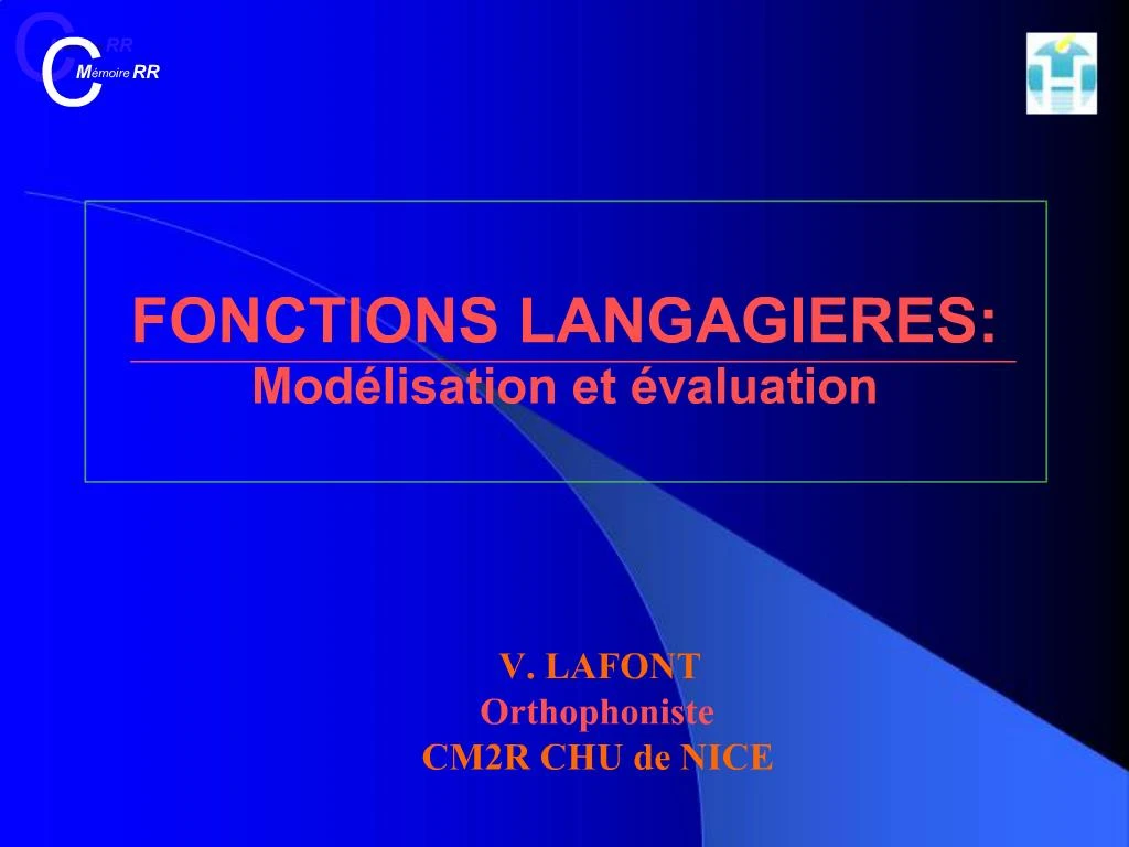 Ppt Fonctions Langagieres Mod Lisation Et Valuation Powerpoint