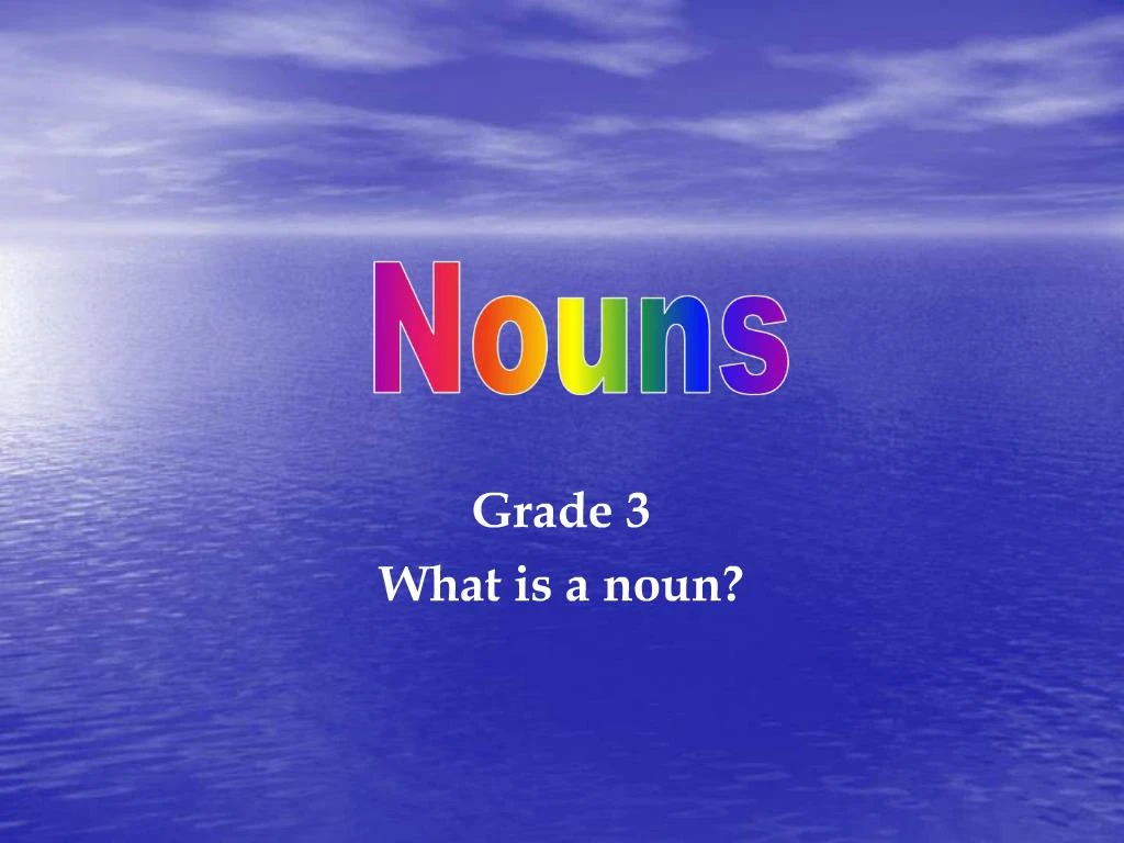 presentation is which noun