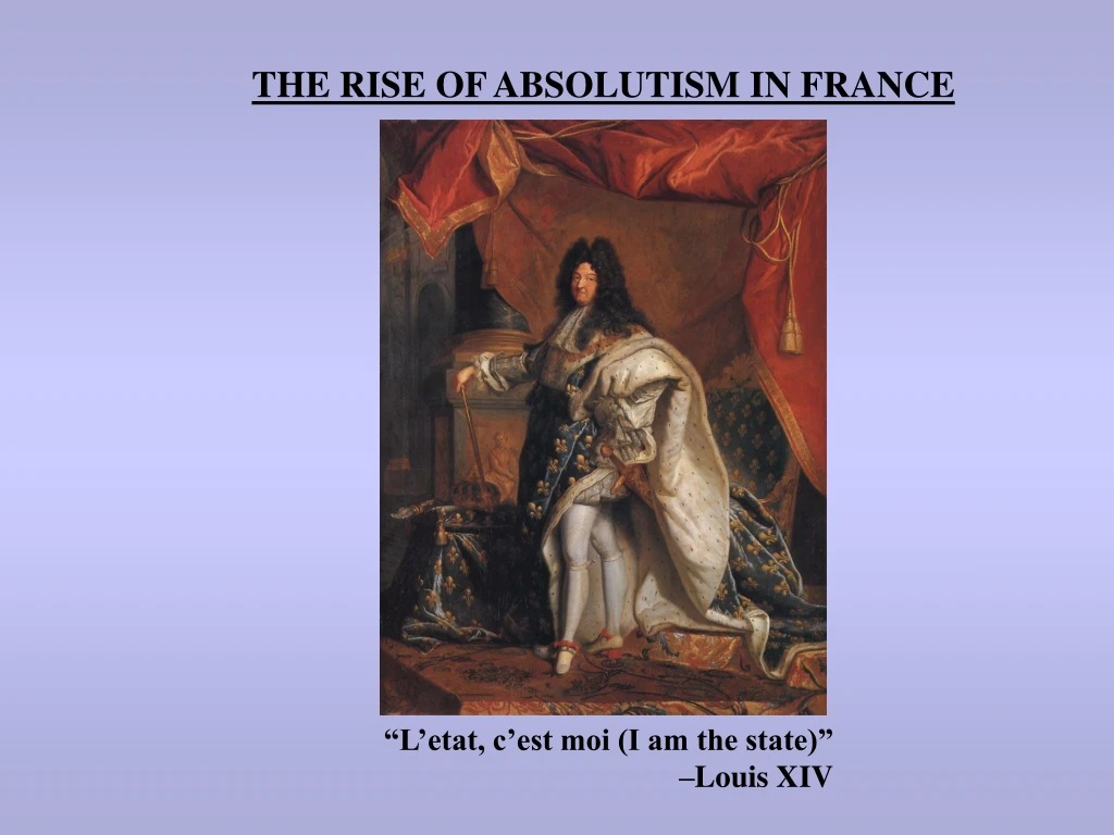 the rise of absolutism in france n.