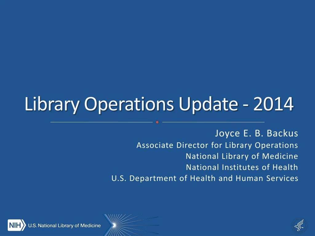 library operations update 2014 n.