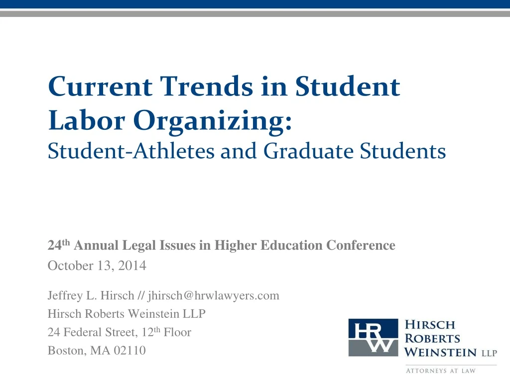 current trends in student labor organizing student athletes and graduate students n.