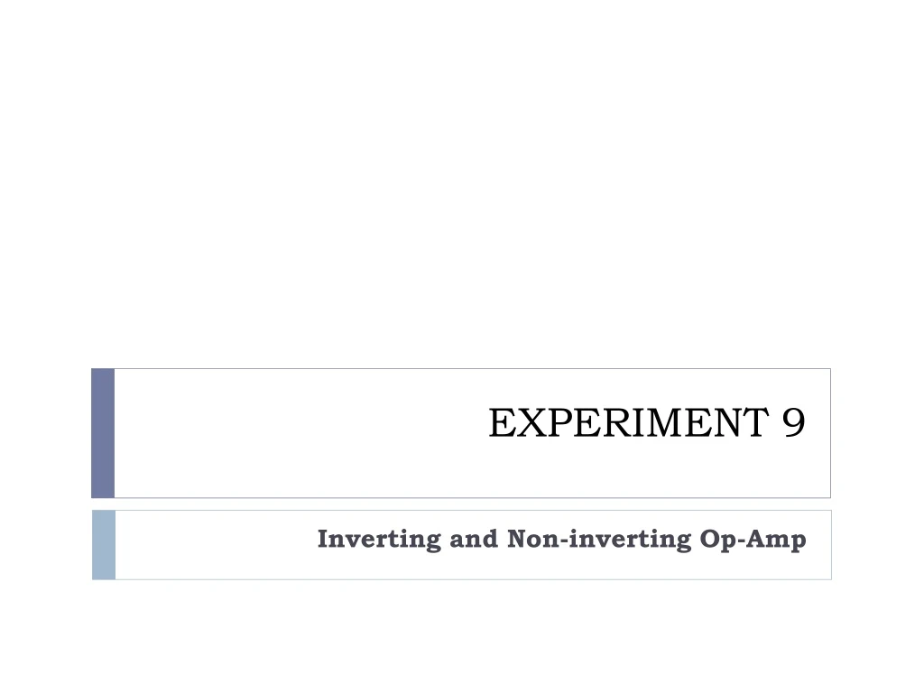 experiment 9 n.
