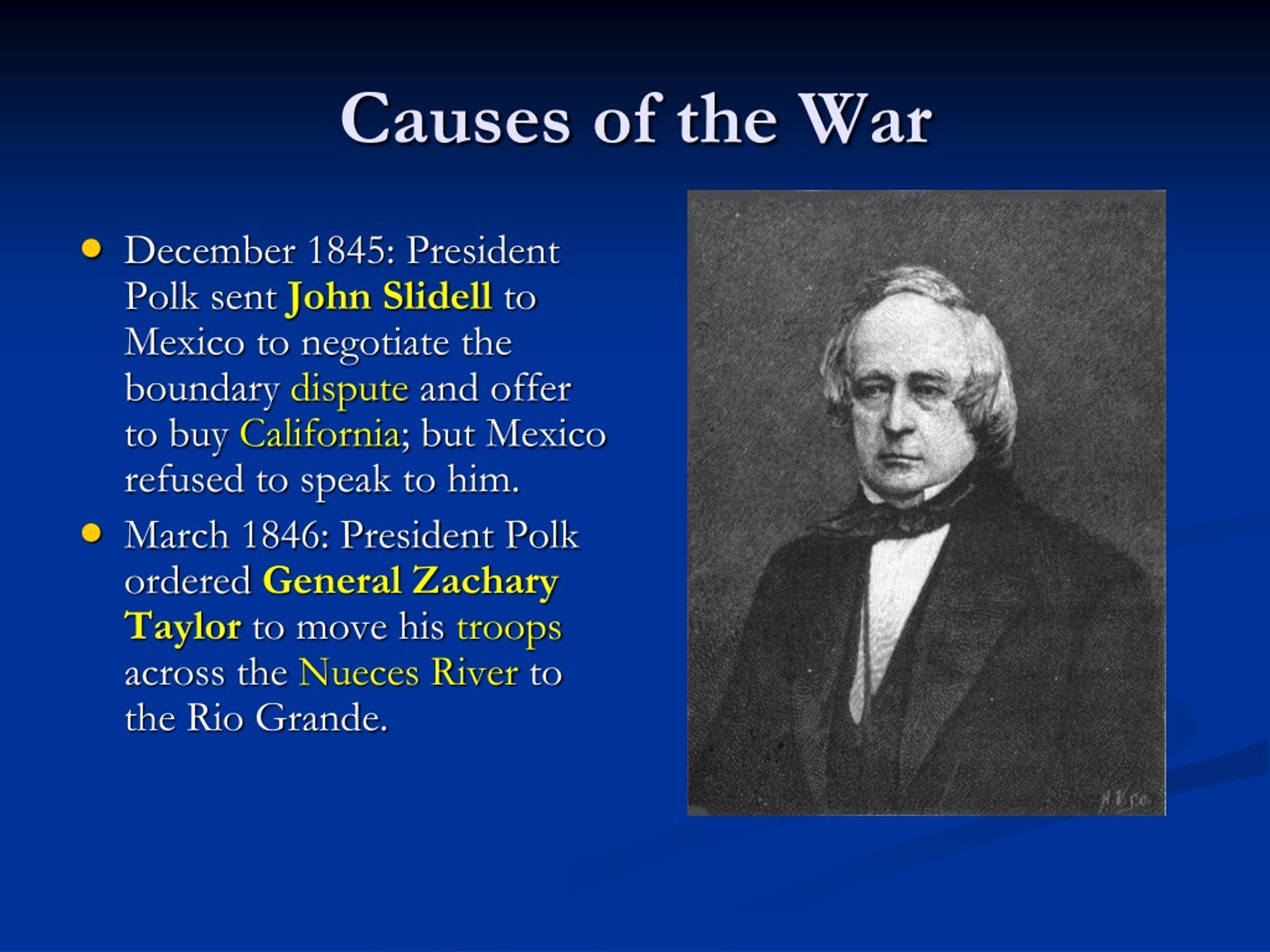 what caused the mexican american war to start