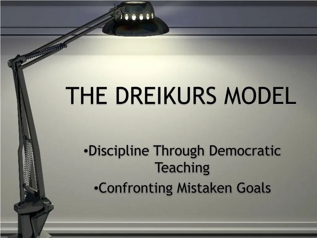 the dreikurs model n.