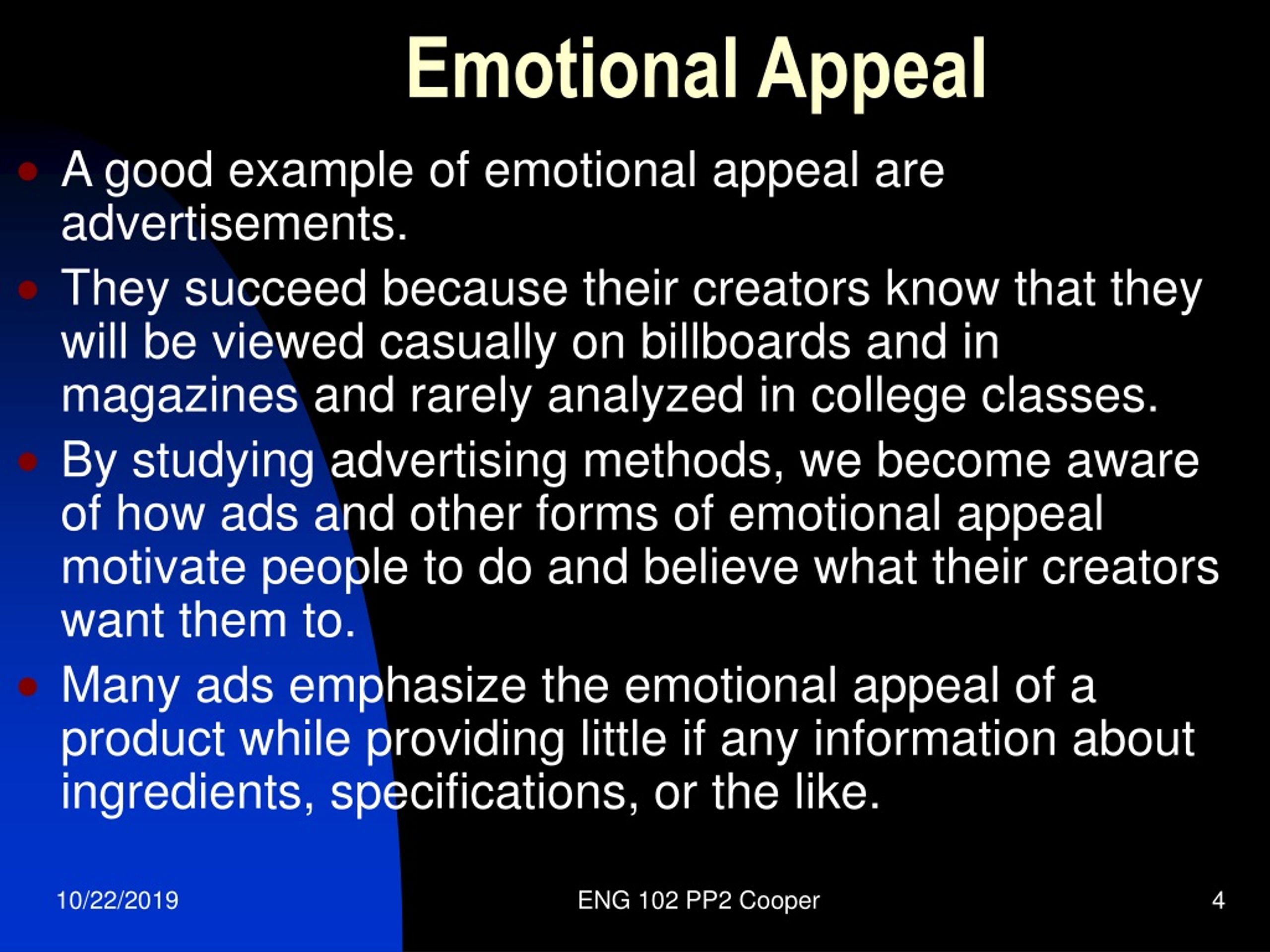 emotional appeal examples in argumentative essay