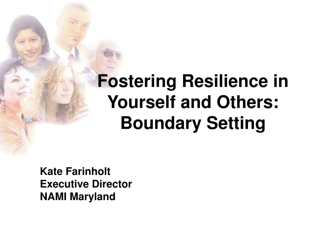 fostering resilience in yourself and others boundary setting n.