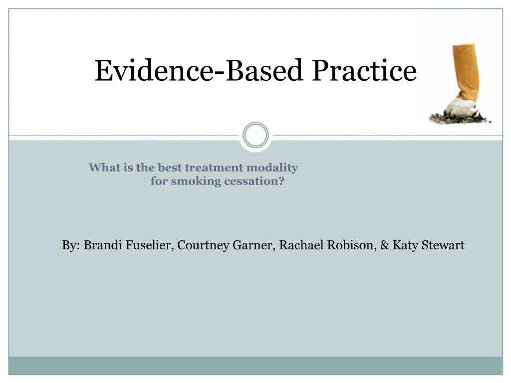 Ppt Evidence Based Practice Powerpoint Presentation Free Download