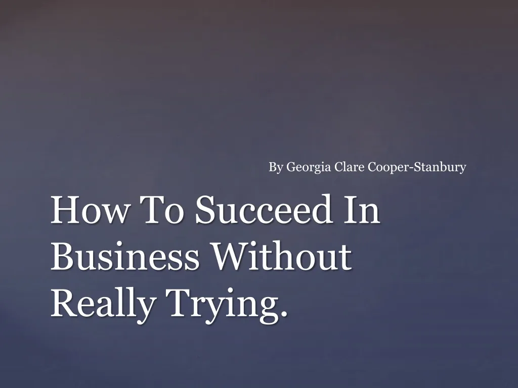 how to succeed in business without really trying n.