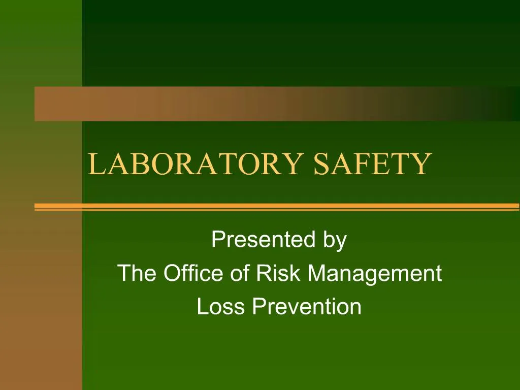 PPT LABORATORY SAFETY PowerPoint Presentation, free download ID440617