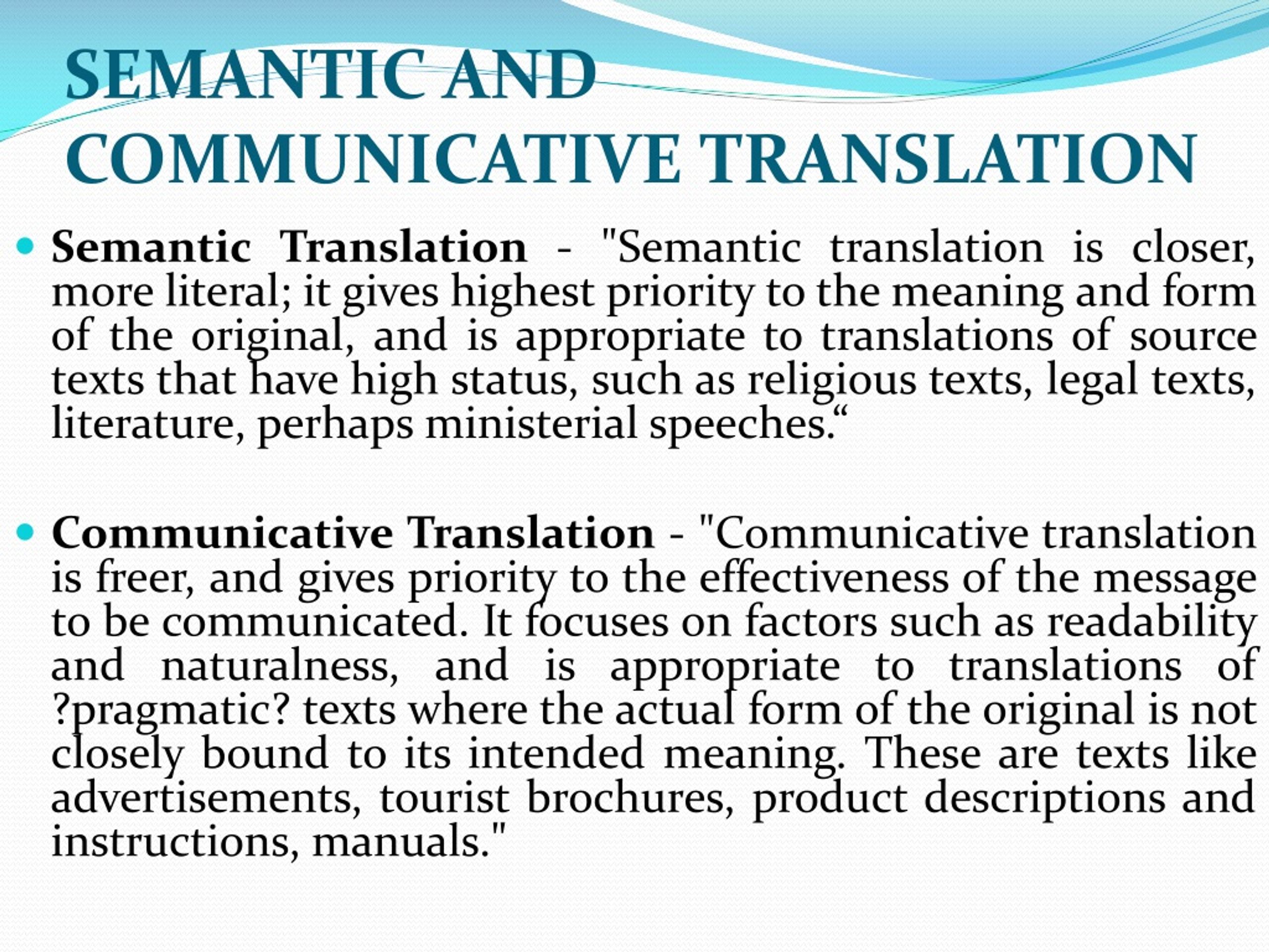 presentation meaning translation